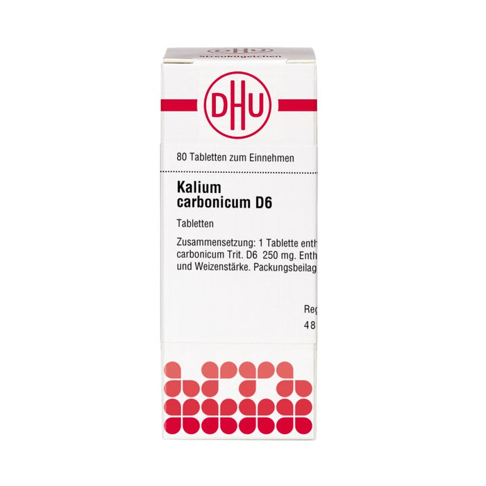 DHU Kalium carbonicum D6 Tabletten, 80 pc Tablettes