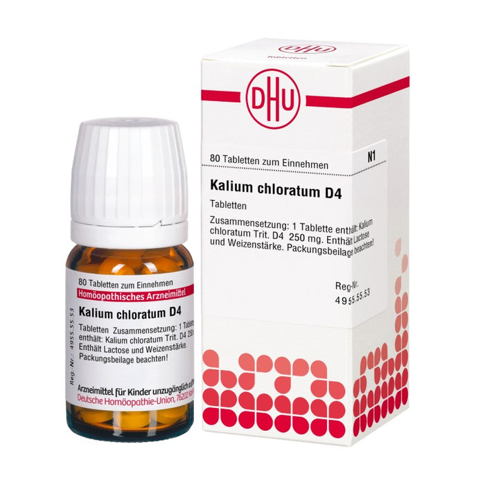 DHU Kalium chloratum D 4 Tabletten, 80 St. Tabletten