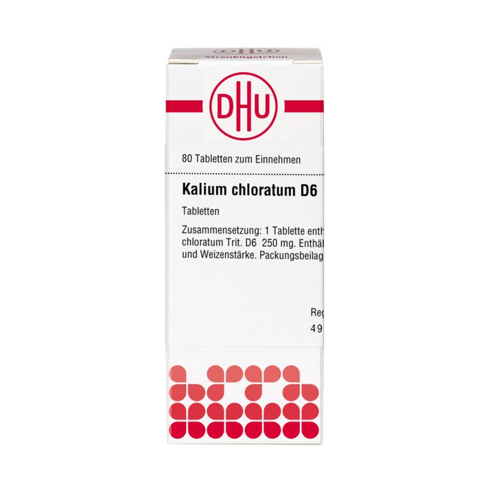 DHU Kalium chloratum D6 Tabletten, 80 pc Tablettes