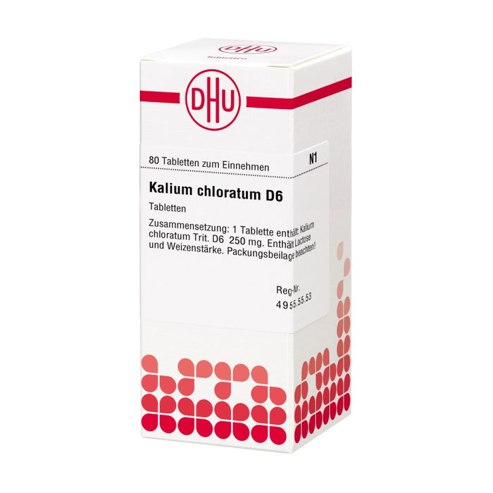 DHU Kalium chloratum D6 Tabletten, 80 pc Tablettes