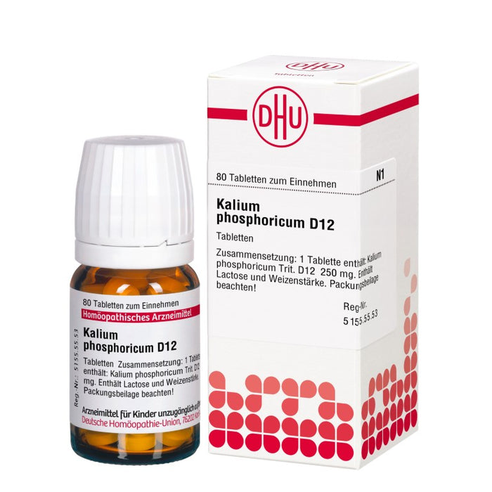 DHU Kalium phosphoricum D12 Tabletten, 80 St. Tabletten