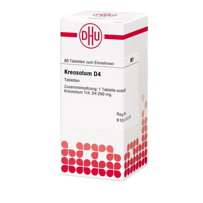 DHU Kreosotum D4 Tabletten, 80 pc Tablettes