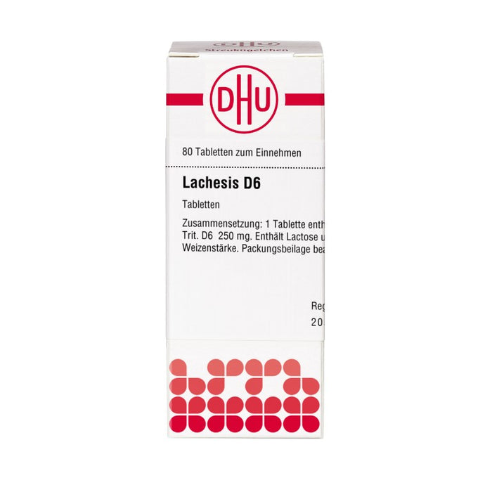 DHU Lachesis D6 Tabletten, 80 St. Tabletten