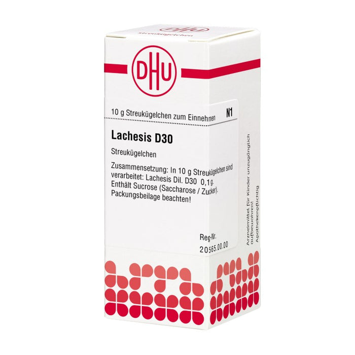 DHU Lachesis D30 Streukügelchen, 10 g Globuli