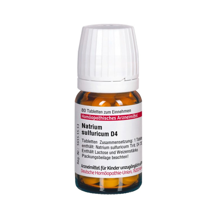 DHU Natrium sulfuricum D4 Tabletten, 80 St. Tabletten