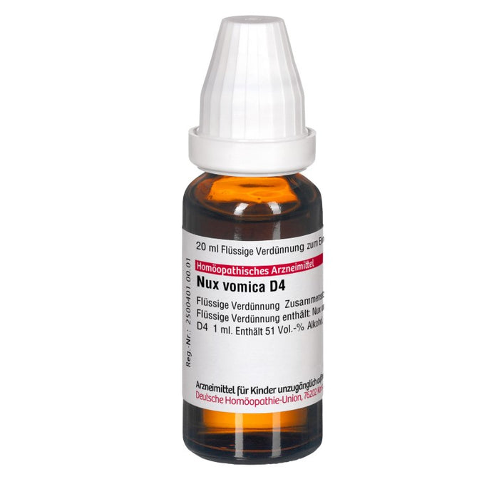 DHU Nux vomica D4 Dilution, 20 ml Lösung