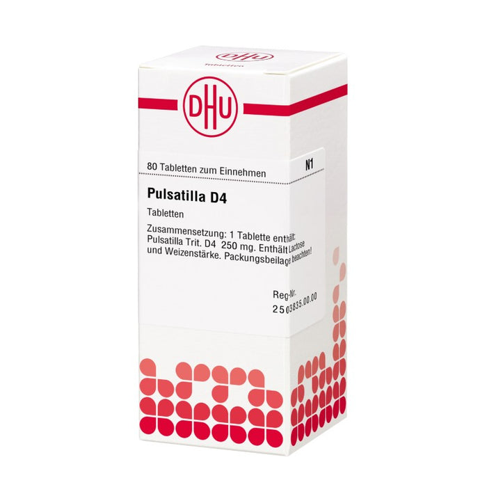 DHU Pulsatilla D4 Tabletten, 80 St. Tabletten