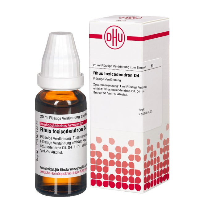 DHU Rhus toxicodendron D4 Dilution, 20 ml Lösung