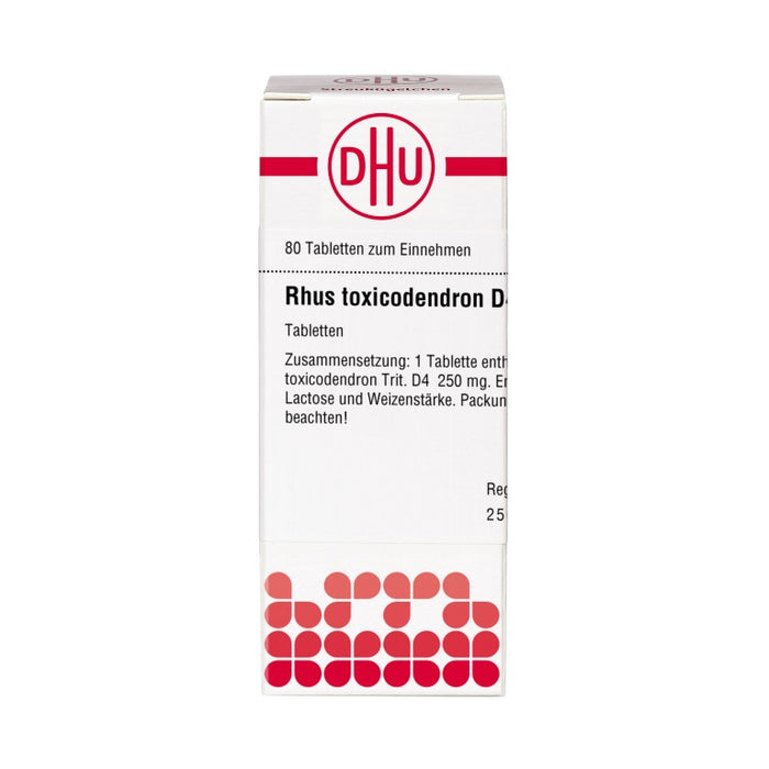 DHU Rhus toxicodendron D4 Tabletten, 80 pc Tablettes