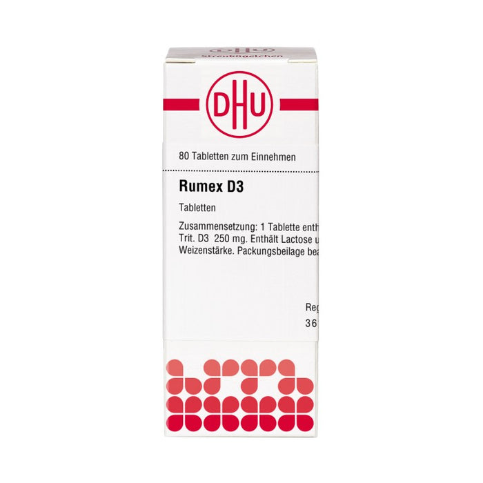 DHU Rumex D3 Tabletten, 80 pc Tablettes