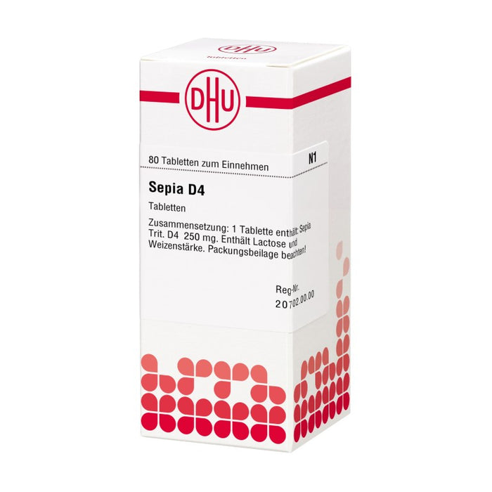 DHU Sepia D4 Tabletten, 80 pc Tablettes