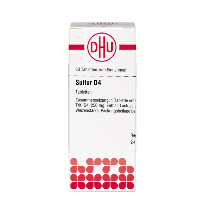 DHU Sulfur D4 Tabletten, 80 St. Tabletten