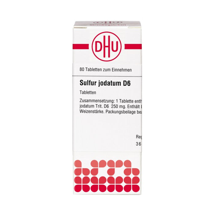 DHU Sulfur jodatum D6 Tabletten, 80 pcs. Tablets