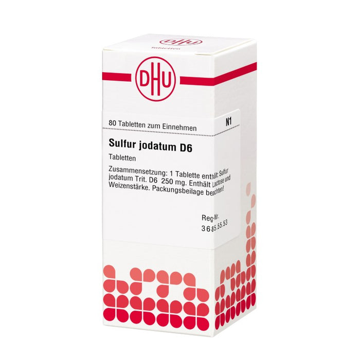 DHU Sulfur jodatum D6 Tabletten, 80 pcs. Tablets