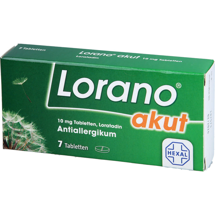 Lorano akut Tabletten, 7 pc Tablettes