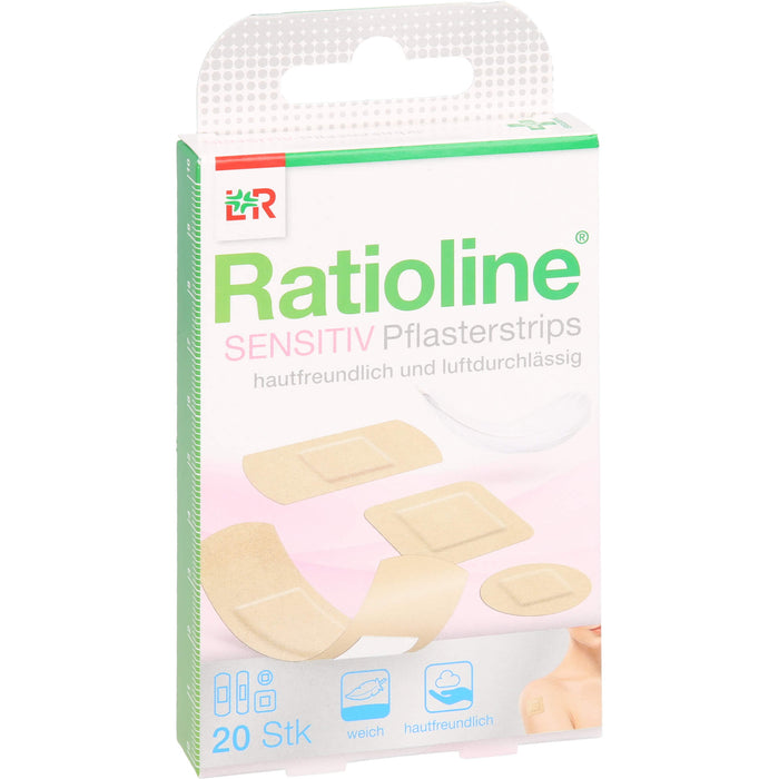 Ratioline sensitive Pflasterstrips, 20 pcs. Patch