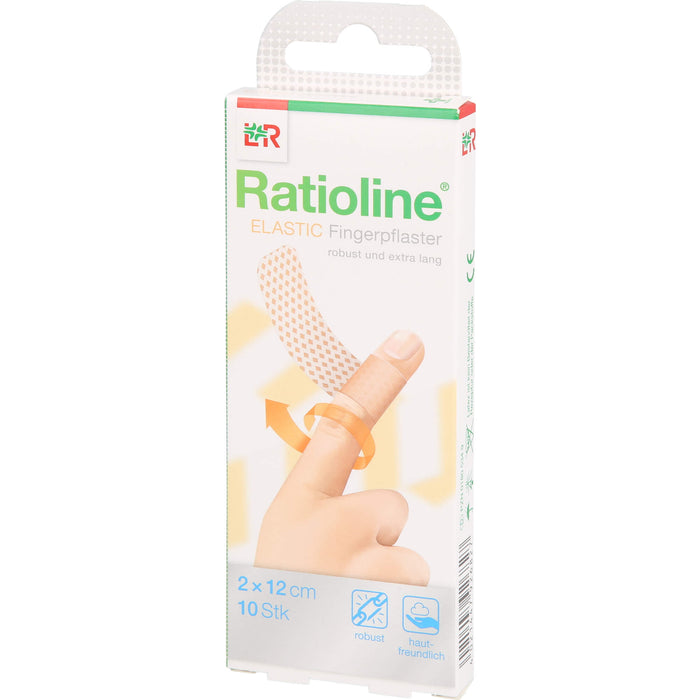 Ratioline elastic  2 x 12cm Fingerverband, 10 pc Pansements