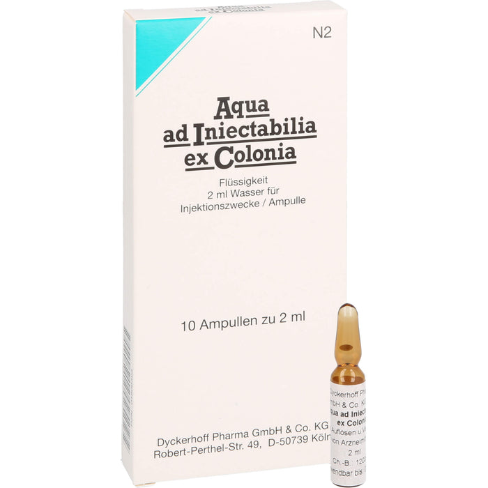 Aqua ad Iniectabilia ex Colonia Amp., 2ml, 10 ml Solution