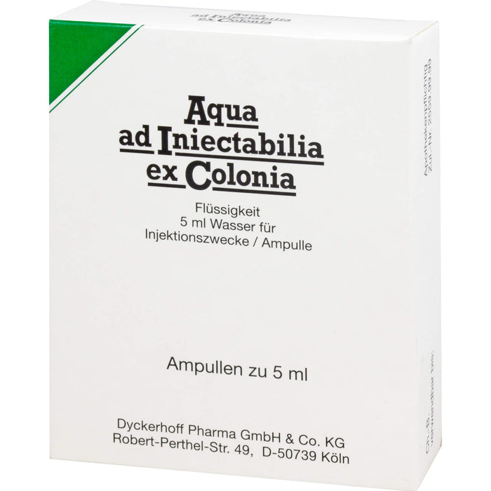 Aqua ad Iniectabilia ex Colonia, Amp. 5 ml, 5 ml Lösung