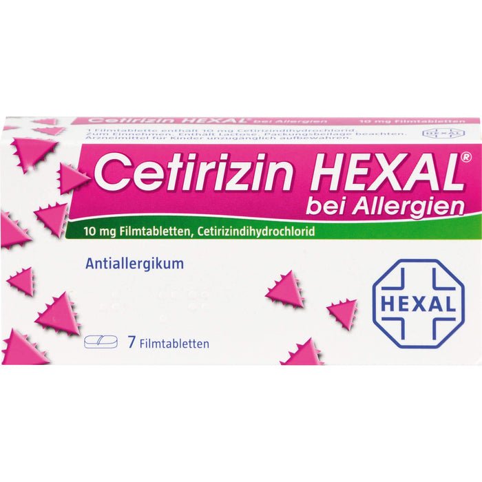 Cetirizin HEXAL Tabletten bei Allergien, 7 pc Tablettes