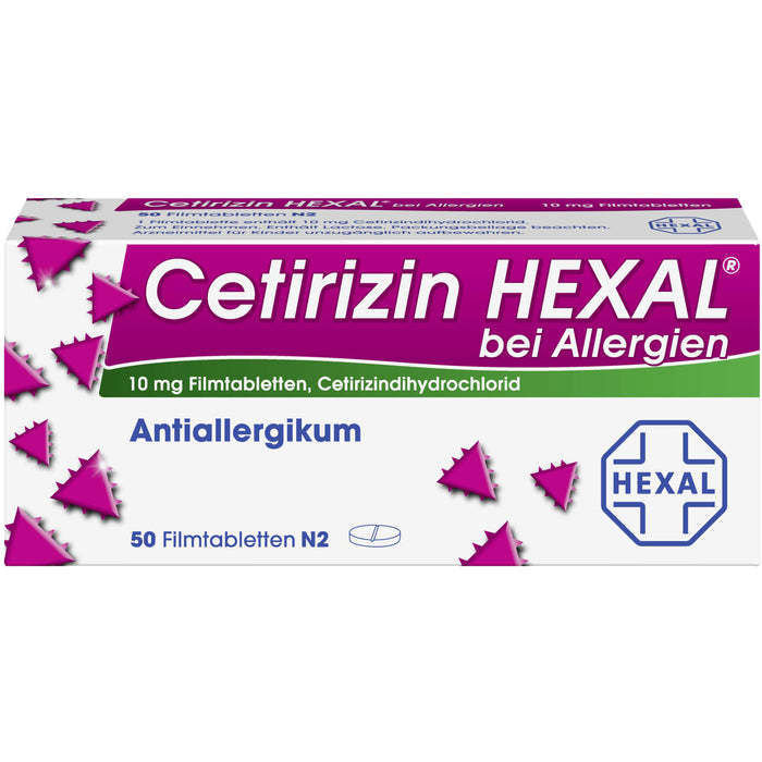 Cetirizin HEXAL Tabletten bei Allergien, 50 St. Tabletten