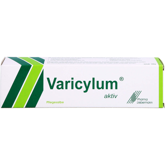 Varicylum aktiv Pflegesalbe zur Venenpflege und Unterstützung bei stumpfen Sportverletzungen, 100 g Ointment