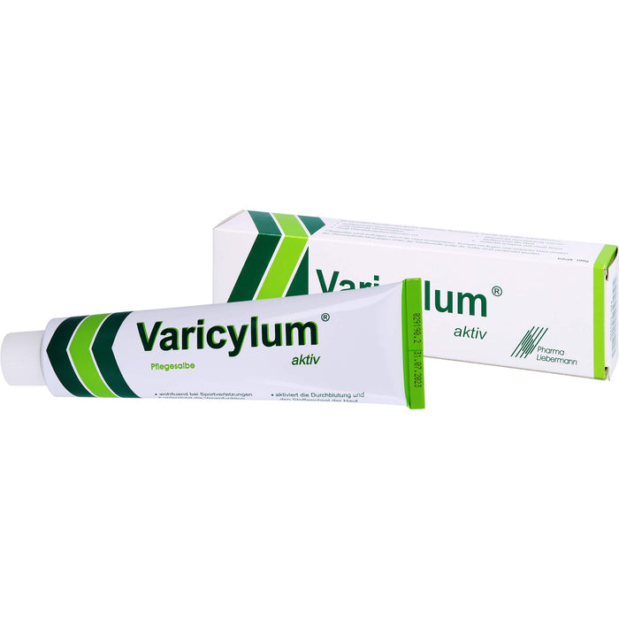 Varicylum aktiv Pflegesalbe zur Venenpflege und Unterstützung bei stumpfen Sportverletzungen, 100 g Onguent