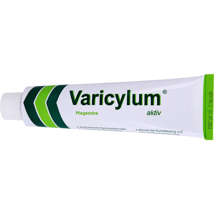 Varicylum aktiv Pflegesalbe zur Venenpflege und Unterstützung bei stumpfen Sportverletzungen, 100 g Onguent