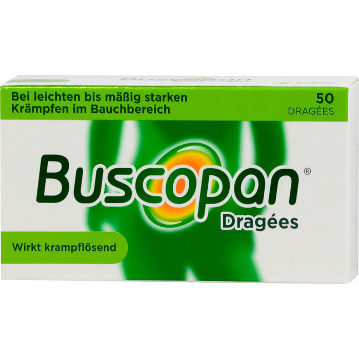 Buscopan 10 mg überzogene Tabletten Reimport Docpharm, 50 pcs. Tablets