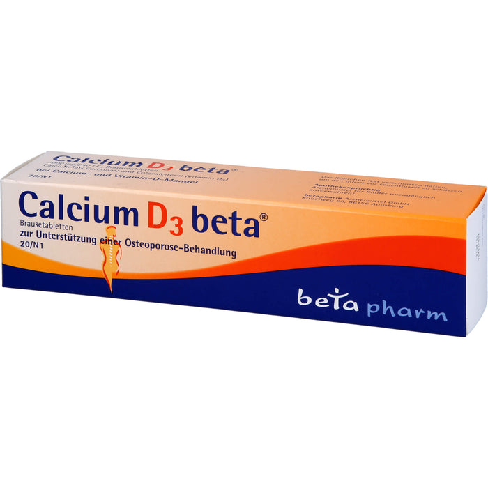 Calcium D3 beta Brausetabletten, 20 pc Tablettes