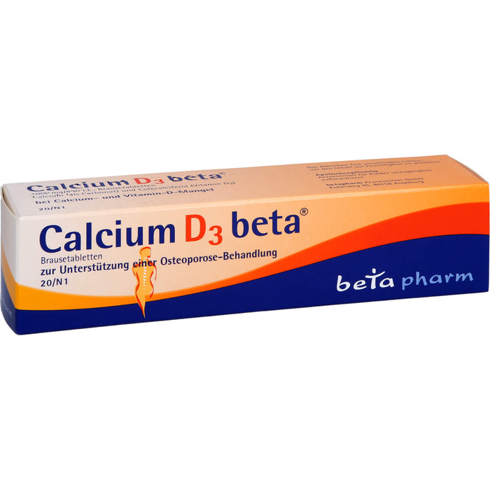 Calcium D3 beta Brausetabletten, 20 St. Tabletten