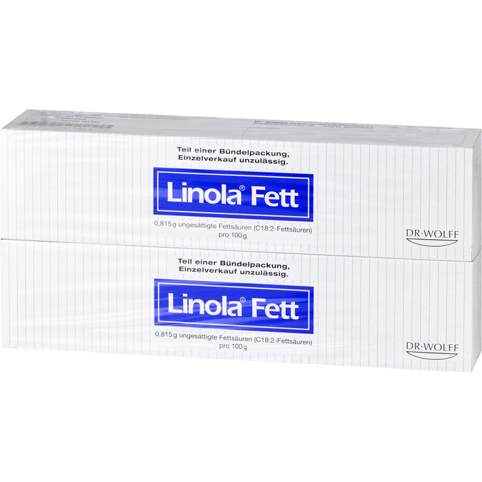 Linola Fett Creme zur Behandlung sehr trockener, rissiger, juckender oder zu Neurodermitis neigender Haut, 500 g Cream