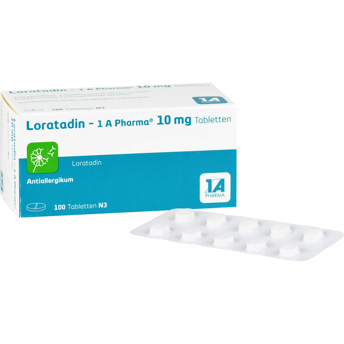 Loratadin - 1 A Pharma, 10 mg Tabletten, 100 St. Tabletten