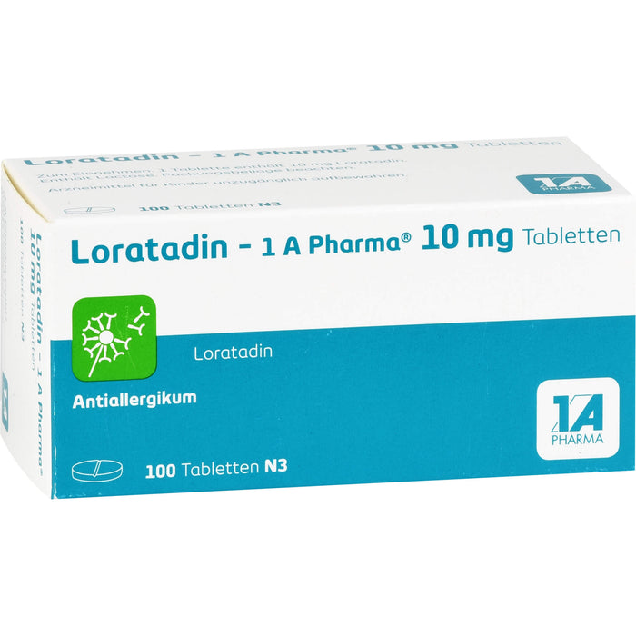 Loratadin - 1 A Pharma, 10 mg Tabletten, 100 St. Tabletten