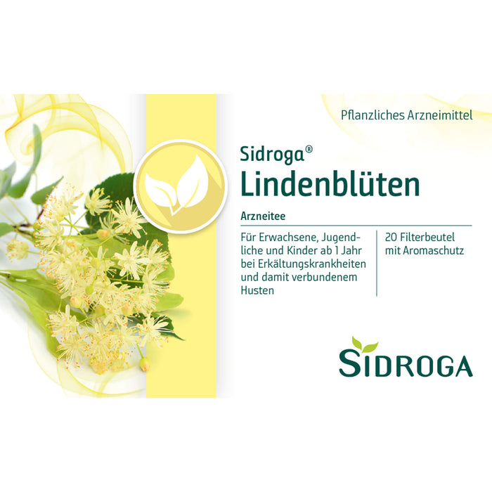 Sidroga Lindenblüten Arzneitee mit Aromaschutz, 20 St. Beutel