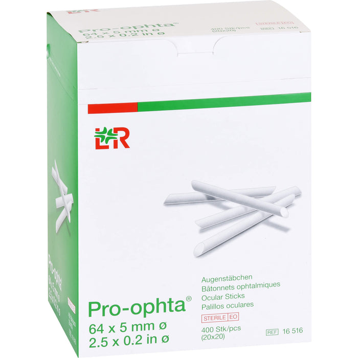 Lohmann & Rauscher Pro Ophta sterile Augenstäbchen 64 x 5 mm, 400 St. Verband