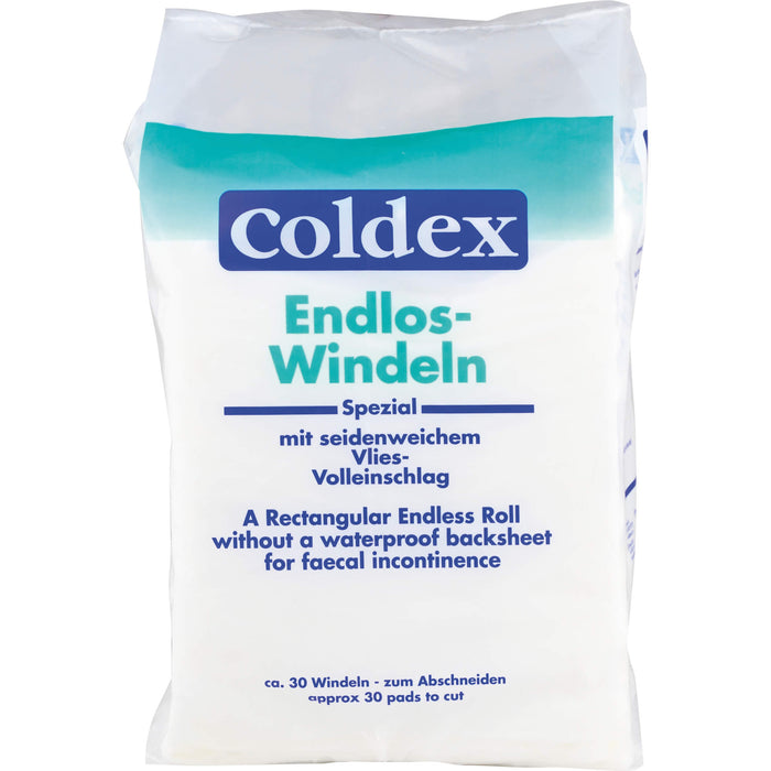 Coldex Endlos-Windeln mit seidenweichem Vlies-Volleinschlag, 30 pcs. Nappies