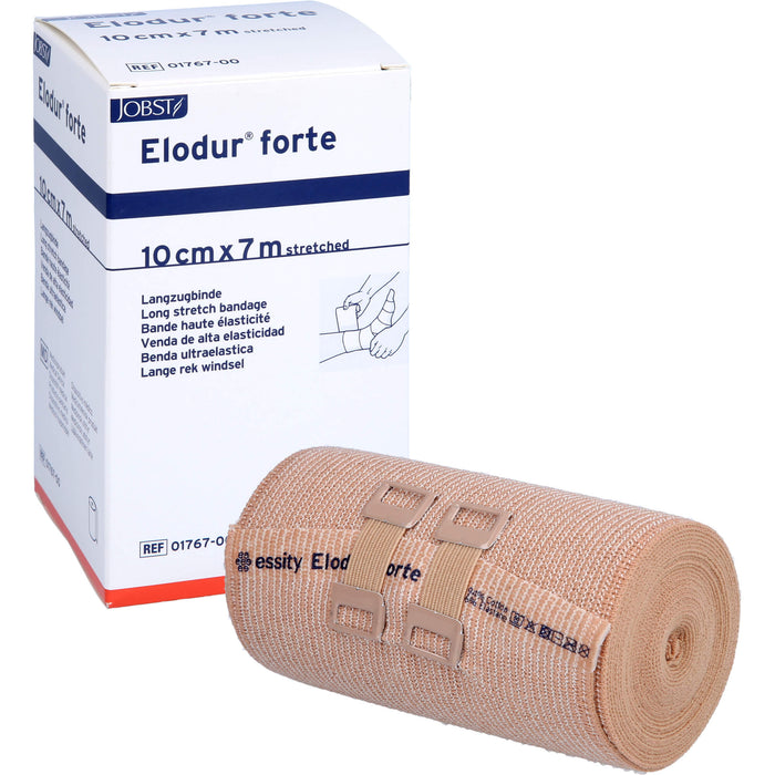 Elodur forte 10 cm x 7 m Langzugbinde zur Verwendung als Stütz- und Entlastungsverband, 1 St. Binde