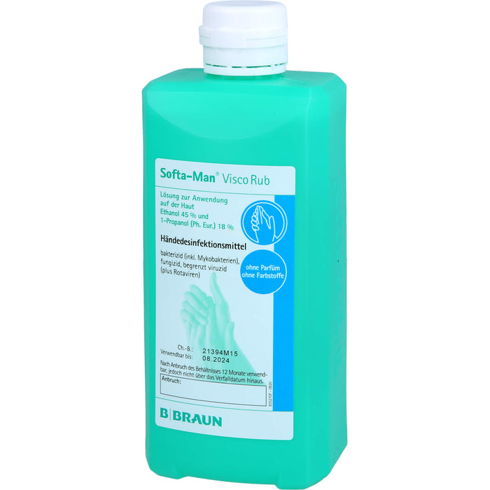 Softa-Man Visco Rub Händedesinfektionsmittel Lösung, 500 ml Solution