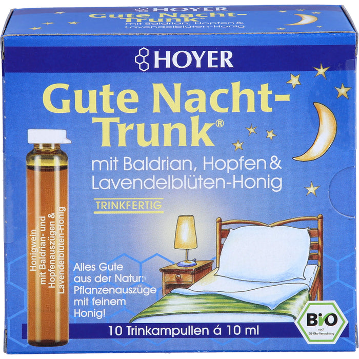 HOYER Gute Nacht-Trunk Trinkampullen, 10 pc Ampoules