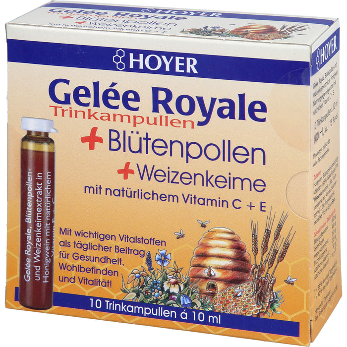 HOYER Gelée Royale Trinkampullen, 10 pc Ampoules