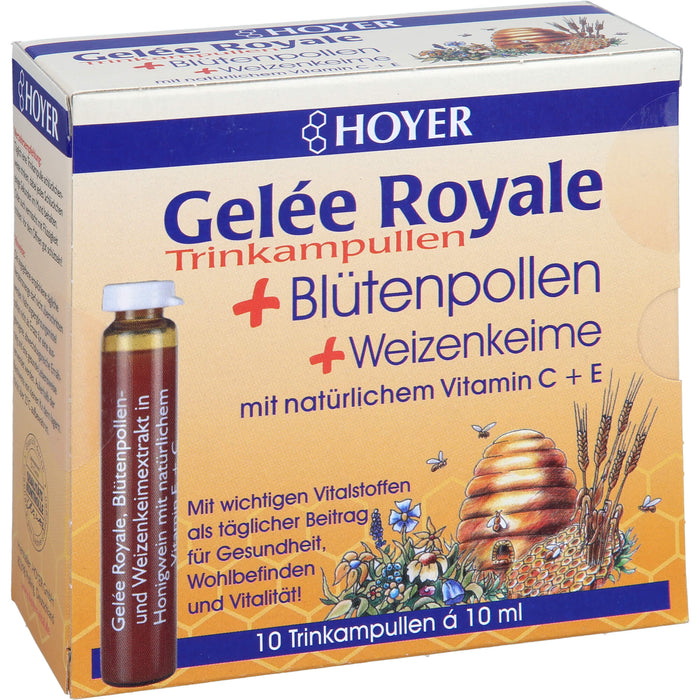 HOYER Gelée Royale Trinkampullen, 10 pcs. Ampoules