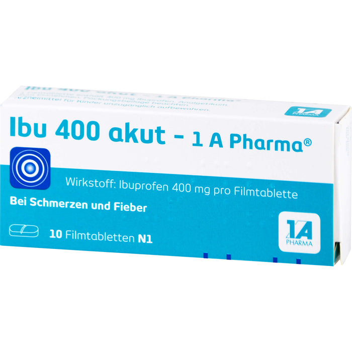 Ibu 400 akut - 1 A Pharma Filmtabletten, 10 pc Tablettes