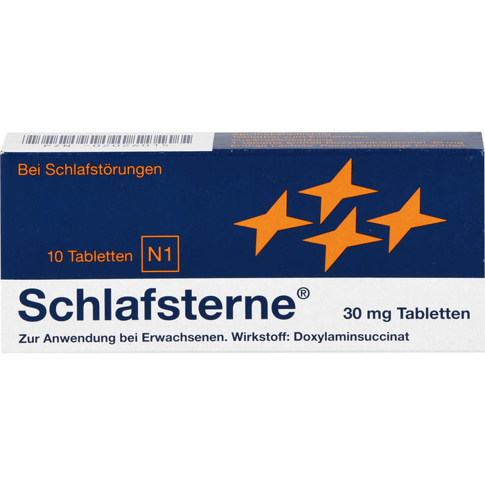 Schlafsterne 30 mg Tabletten bei Schlafstörungen, 10 pc Tablettes