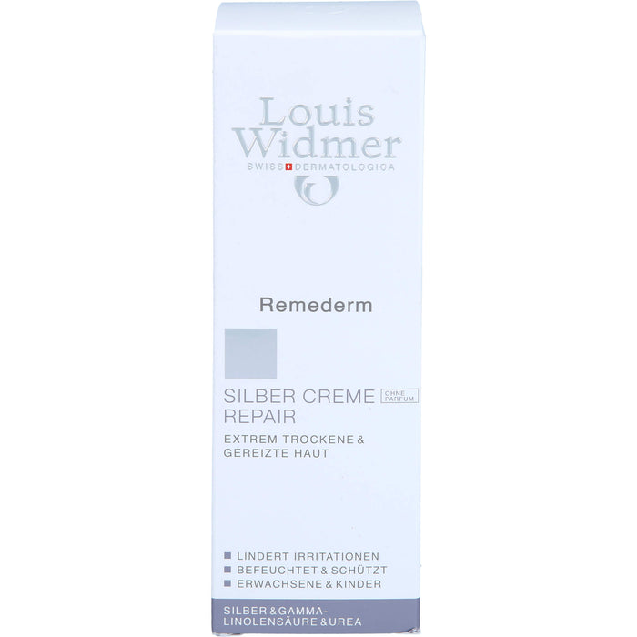 Louis Widmer Remederm Silber Creme Repair Hautcreme, 75 ml Crème