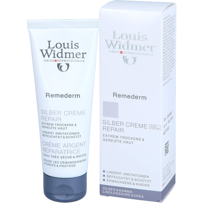 Louis Widmer Remederm Silber Creme Repair Hautcreme, 75 ml Creme