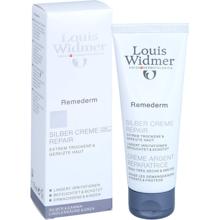 Louis Widmer Remederm Silber Creme Repair Hautcreme, 75 ml Crème