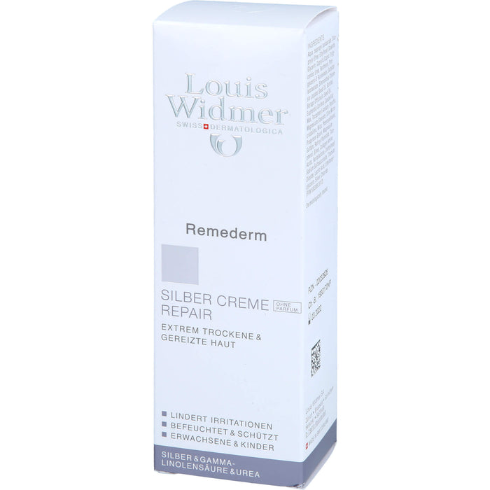 Louis Widmer Remederm Silber Creme Repair Hautcreme, 75 ml Cream