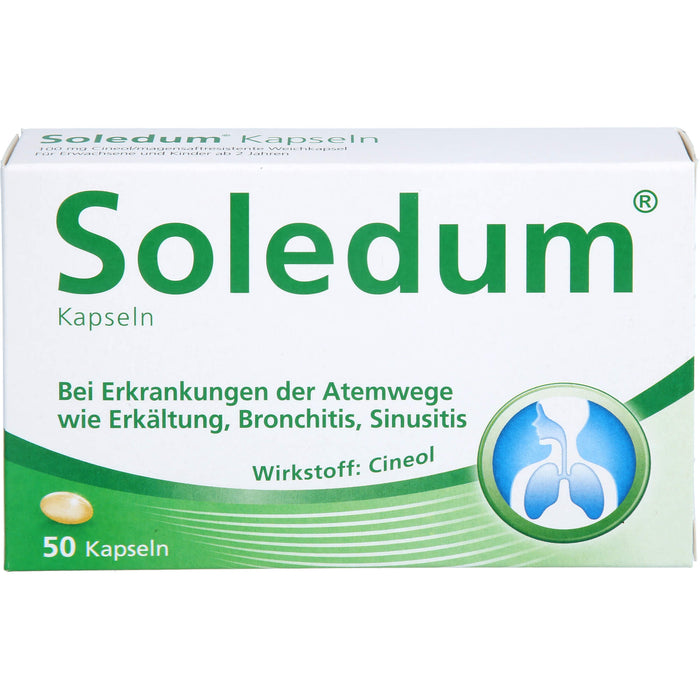 Soledum Kapseln bei Erkrankungen der Atemwege, 50 pc Capsules