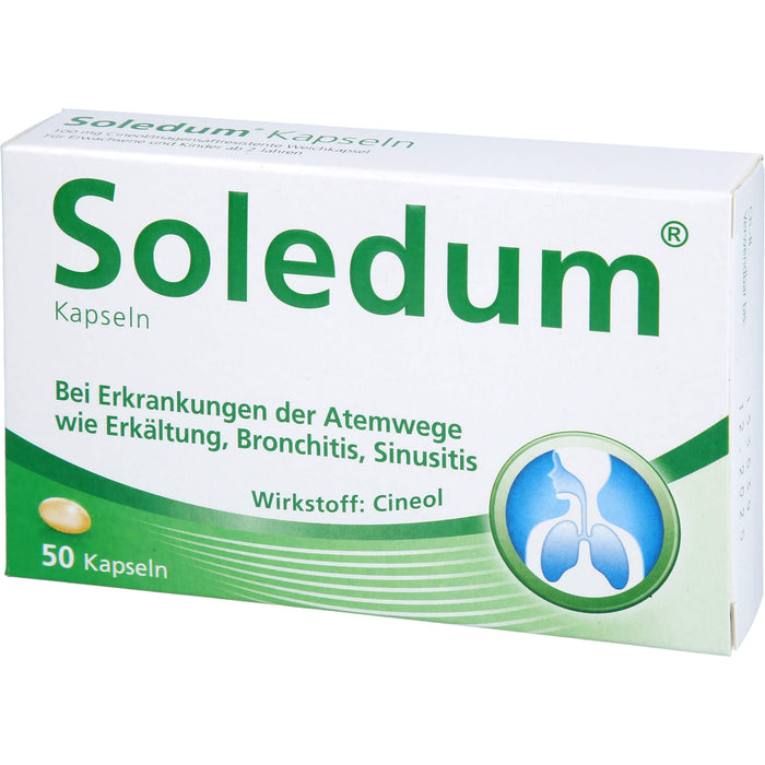 Soledum Kapseln bei Erkrankungen der Atemwege, 50 pc Capsules